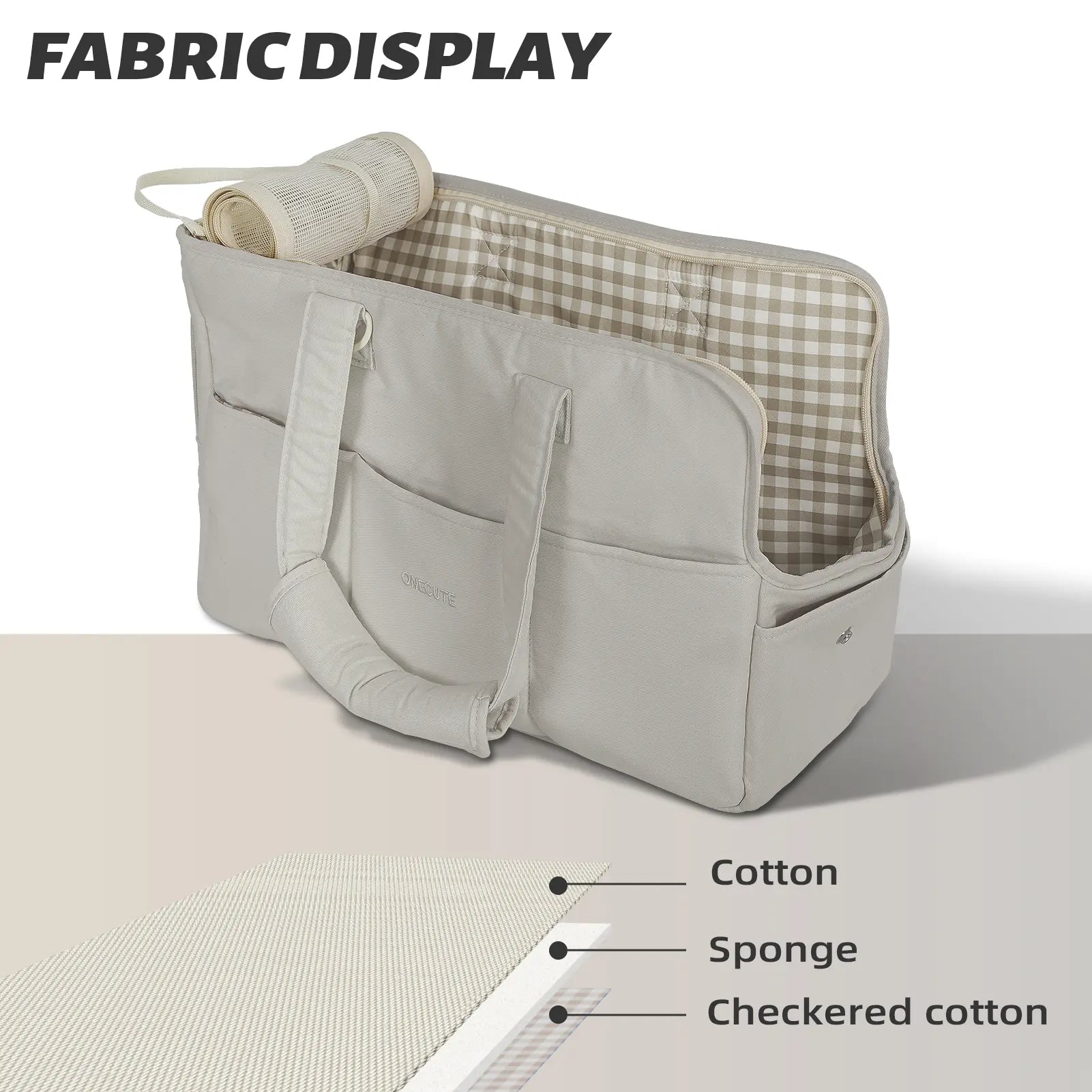 Soft Pet Carrier Bag for Small Dogs, Cats, and Rabbits, Foldable Travel Carrier with Safety Tether, 5 Storage Pockets, and Ventilated Mesh, Portable Puppy Kitten Bag