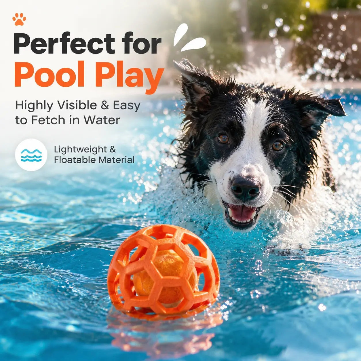3 Pack Dog Toy Balls with Built-In Tennis Ball, Soft TPR Hollow Chew Toy for Dental Cleaning, Floating Interactive Fetch Toy for Small, Medium, and Large Dogs, Indoor Outdoor Pool Play